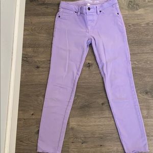 Girls purple justice jeans